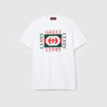 Printed cotton jersey T-shirt - white
