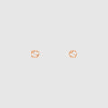 Gucci Interlocking 18k stud earrings - 18k rose gold