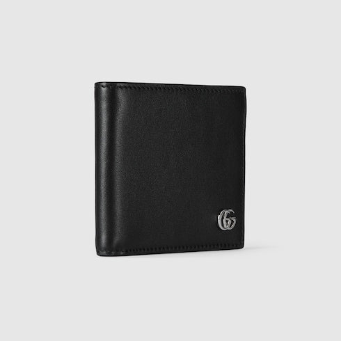 GG Marmont bi-fold wallet - black soft leather