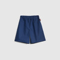 Children's cotton poplin shorts - blue