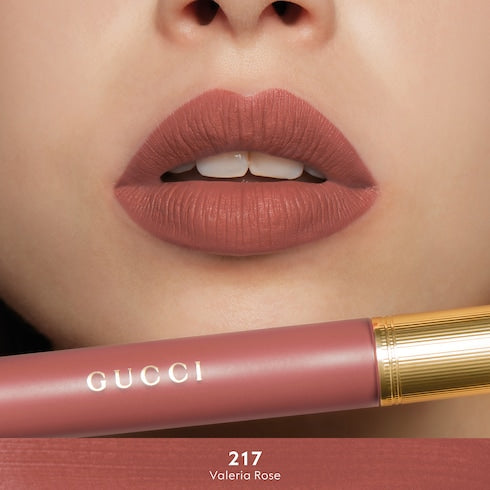 124 Emilie Brown, Rouge à Lèvres Liquide Mat Lipstick - 217 Valeria Rose