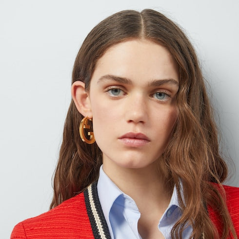 Gucci Blondie hoop earrings - gold-toned metal