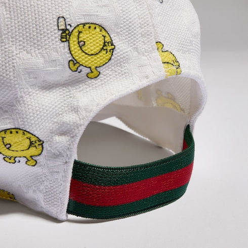 Children's GG canvas baseball hat - white