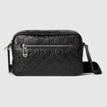 GG Emblem small crossbody bag - black GG leather