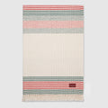 Cashmere jacquard blanket with Web - white