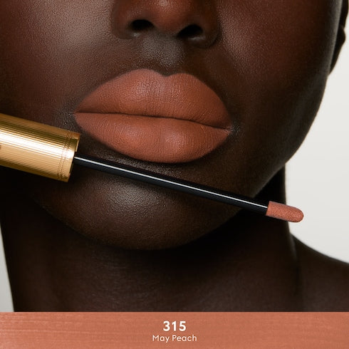 124 Emilie Brown, Rouge à Lèvres Liquide Mat Lipstick - 315 May Peach