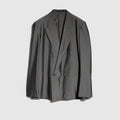 Silk merino wool jacket - grey