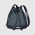 Gucci Venice small bucket bag - dark blue GG denim