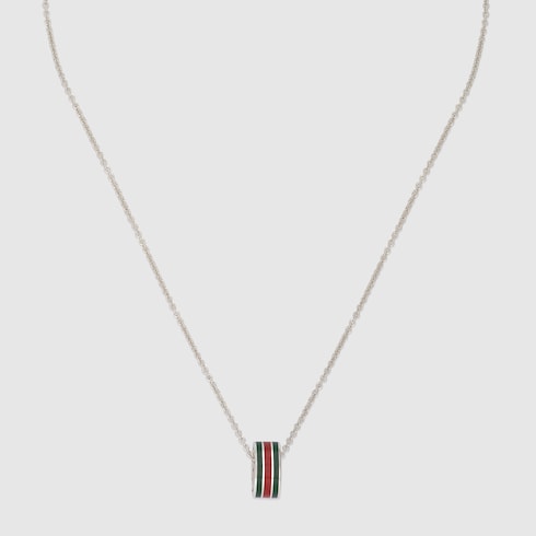 Pendant chain necklace with Interlocking G - 925 sterling silver