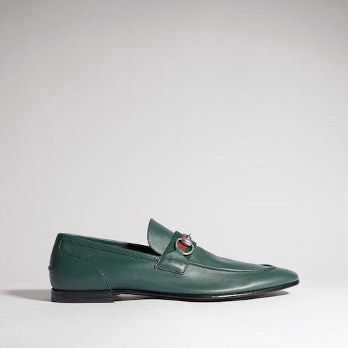 Men's Gucci Como loafer - green leather