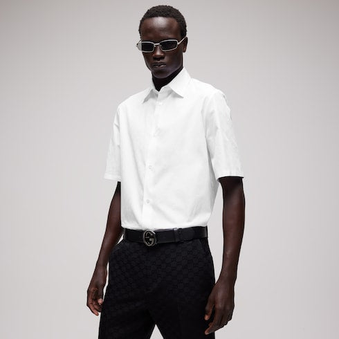 GG cotton poplin shirt - white