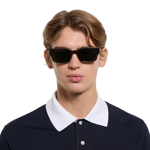 Rectangular frame sunglasses - dark brown tortoiseshell