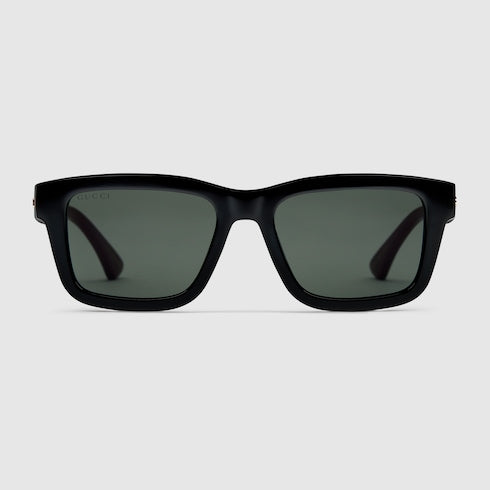 Rectangular frame sunglasses - black