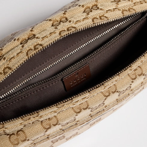 Gucci Tag small crossbody bag - sand and brown GG canvas