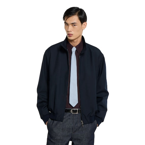 Gucci Horsebit silk jacquard tie - light blue
