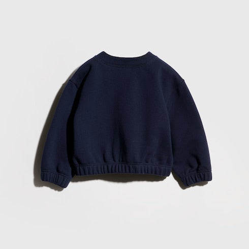 Baby cotton cardigan - dark blue
