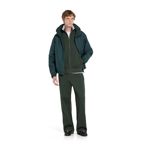 GG technical jersey zip jacket - dark green