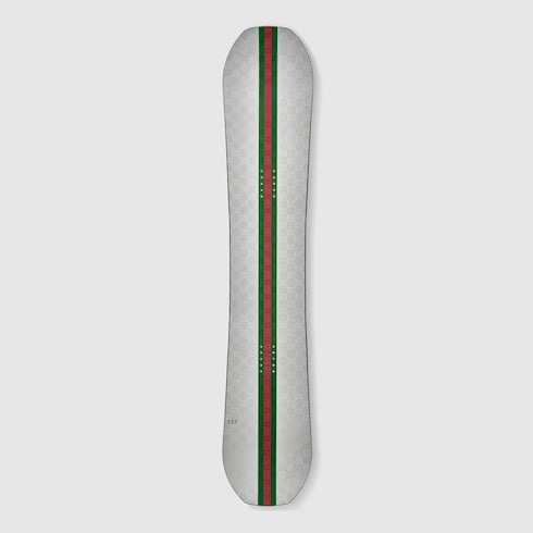 Gucci x HEAD snowboard - silver, white and black