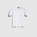 Seamless stretch nylon jersey T-shirt - white