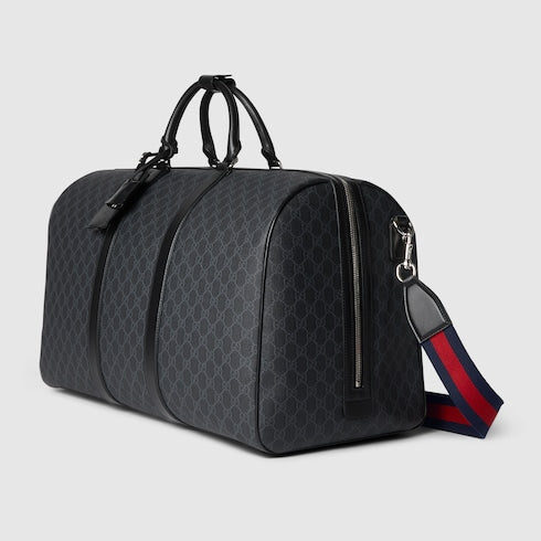 GG Black large duffle bag - black GG Supreme