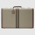 Gucci Savoy large suitcase - beige and ebony Supreme