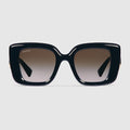 Butterfly frame sunglasses - black