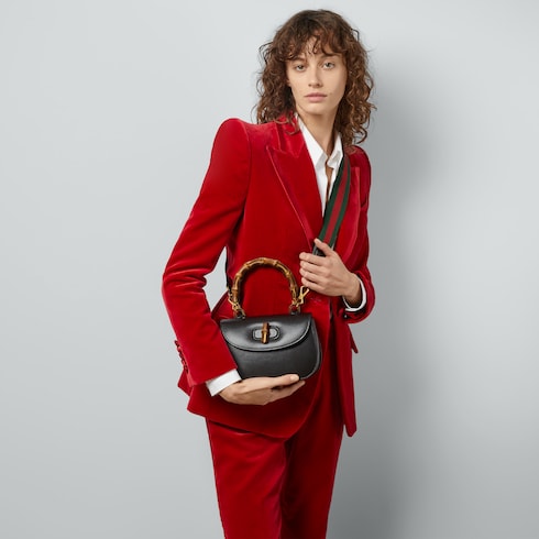 Gucci Bamboo 1947 small bag - black leather