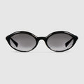Oval frame sunglasses - black