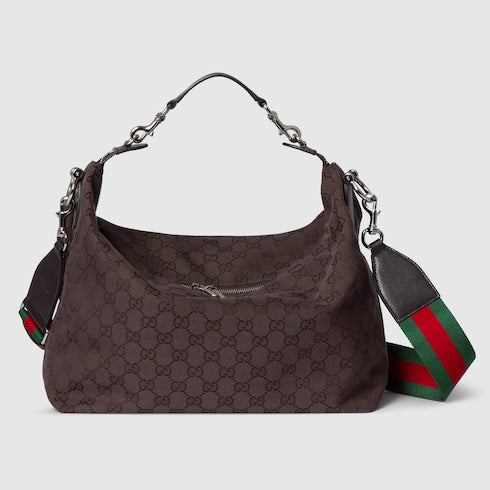 Brera medium crossbody bag - dark brown GG canvas