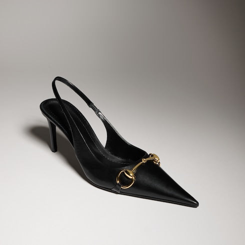 Women's Donna slingback pump - black leather