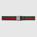 Luggage elastic Web band - green and red canvas