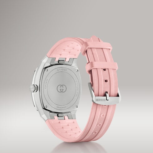Gucci 25H watch, 36mm - pink rubber