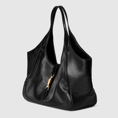 Mercato medium tote bag - black leather