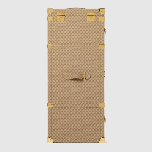 L'Archetipo hard-sided trunk - sand and brown GG canvas