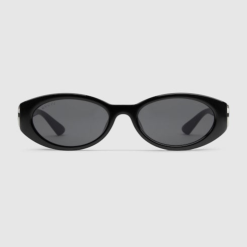 Oval frame sunglasses - black