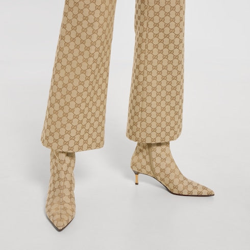 Women's Bombshell bootie - sand and brown GG canvas