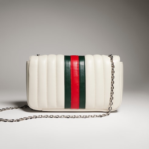 Jetset GG Marmont small shoulder bag - white leather