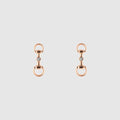 Gucci Horsebit diamond 18k earrings - 18k rose gold