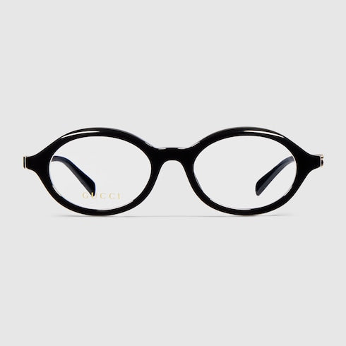 Oval optical frame - black