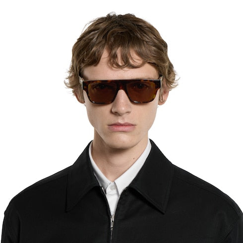 Rectangular frame sunglasses - dark tortoiseshell