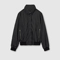 GG nylon zip jacket - black
