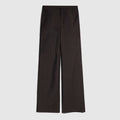 Pinstripe wool mohair pants - dark brown