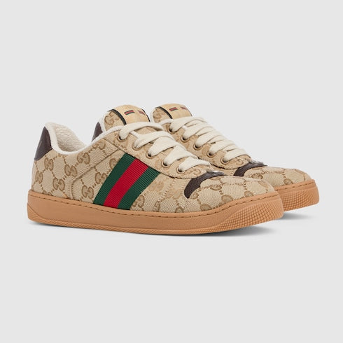 Women's Screener sneaker - sand GG canvas