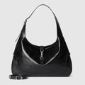 Gucci Jackie 1961 large crossbody bag - black hand-treated leather