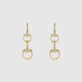Gucci Horsebit diamond 18k earrings - 18k yellow gold