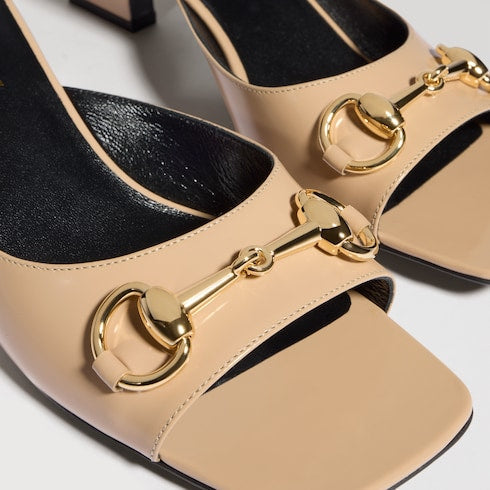 Women's Signora slide sandal - beige leather