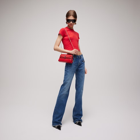 Dionysus small shoulder bag - red leather