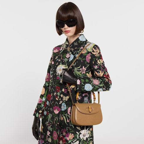 Gucci Bamboo 1947 small bag - beige leather