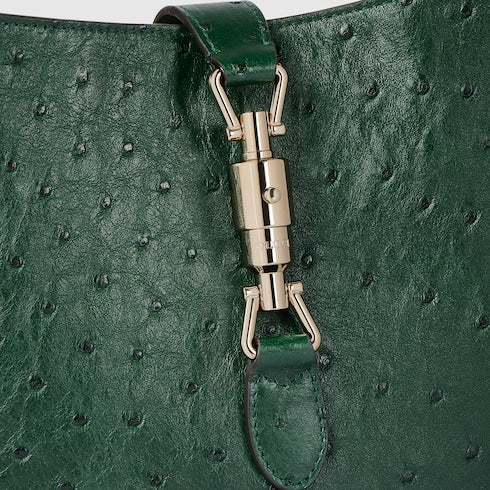 Gucci Jackie 1961 ostrich medium bag - green