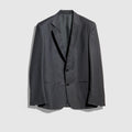 Pinstripe wool jacket - dark grey